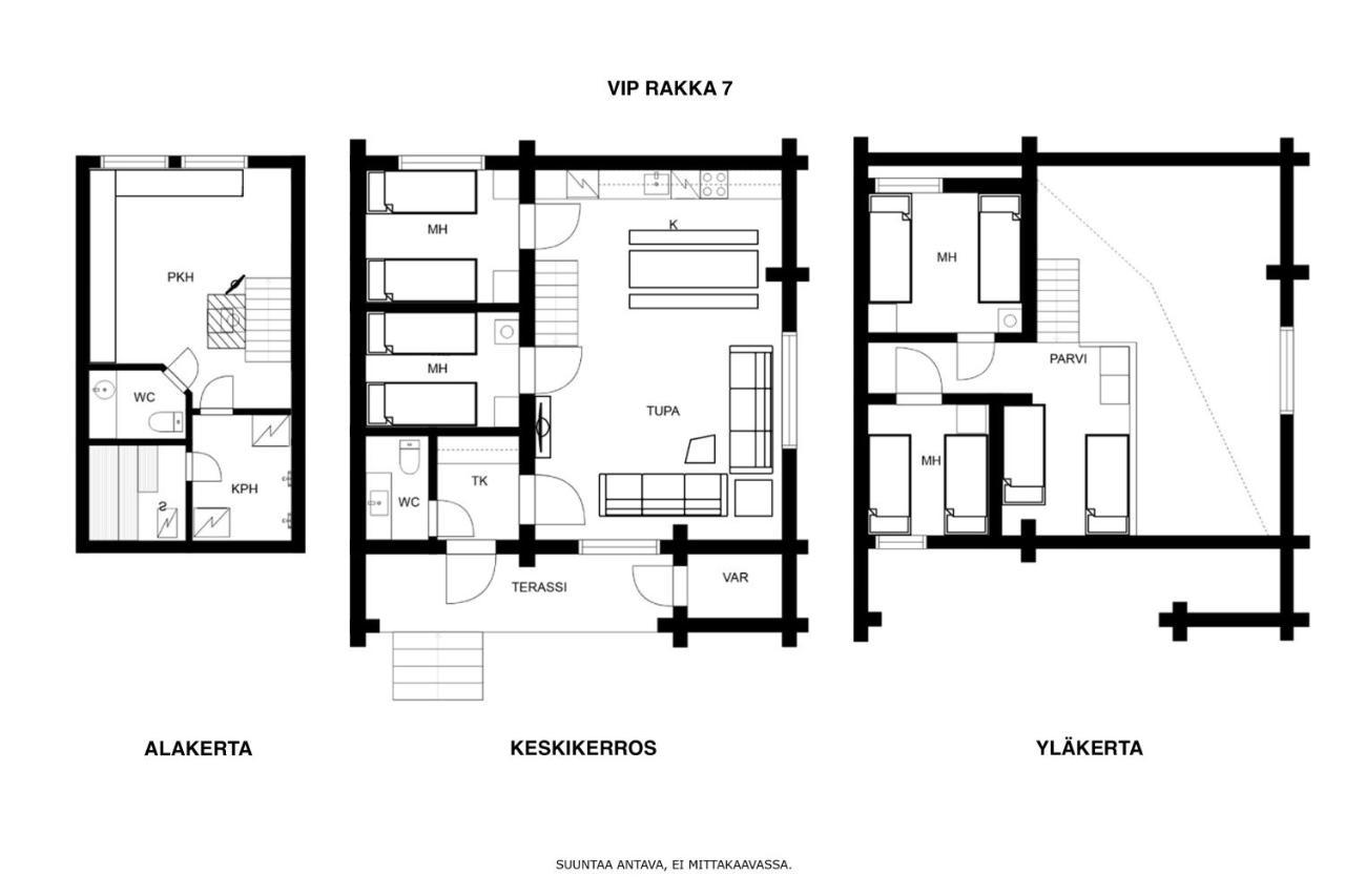 Vip Rakka Villas 7 & 8 Levi Exteriör bild