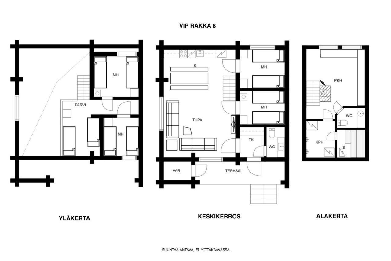 Vip Rakka Villas 7 & 8 Levi Exteriör bild